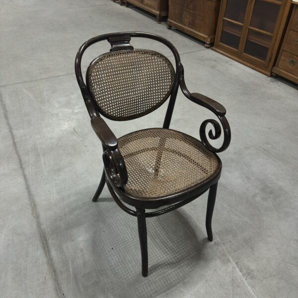 Krzesło z siedziskiem ratanowym. Oryginalny Thonet